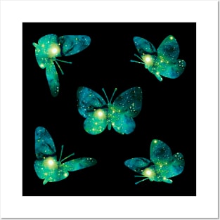 Space Butterflies Posters and Art